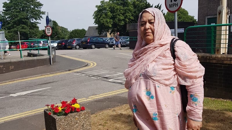 Mother-of-five Nargis Begum suffered fatal injuries after getting out of a car that had broken down.