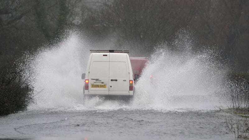 Areas affected by the amber warning are likely to be flooded and people should expect some disruption to travel (Andrew Matthews/PA)