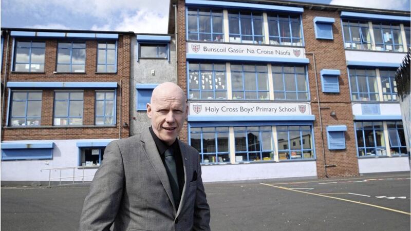 Kevin McArevey, principal of Holy Cross Boys&#39; Primary School. Picture by Hugh Russell 