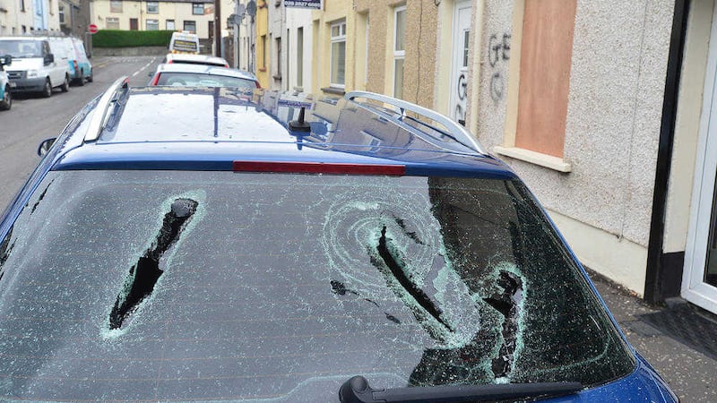 A house and car were attacked in a hate crime in Larne. Picture by Arthur Allison, Pacemaker 