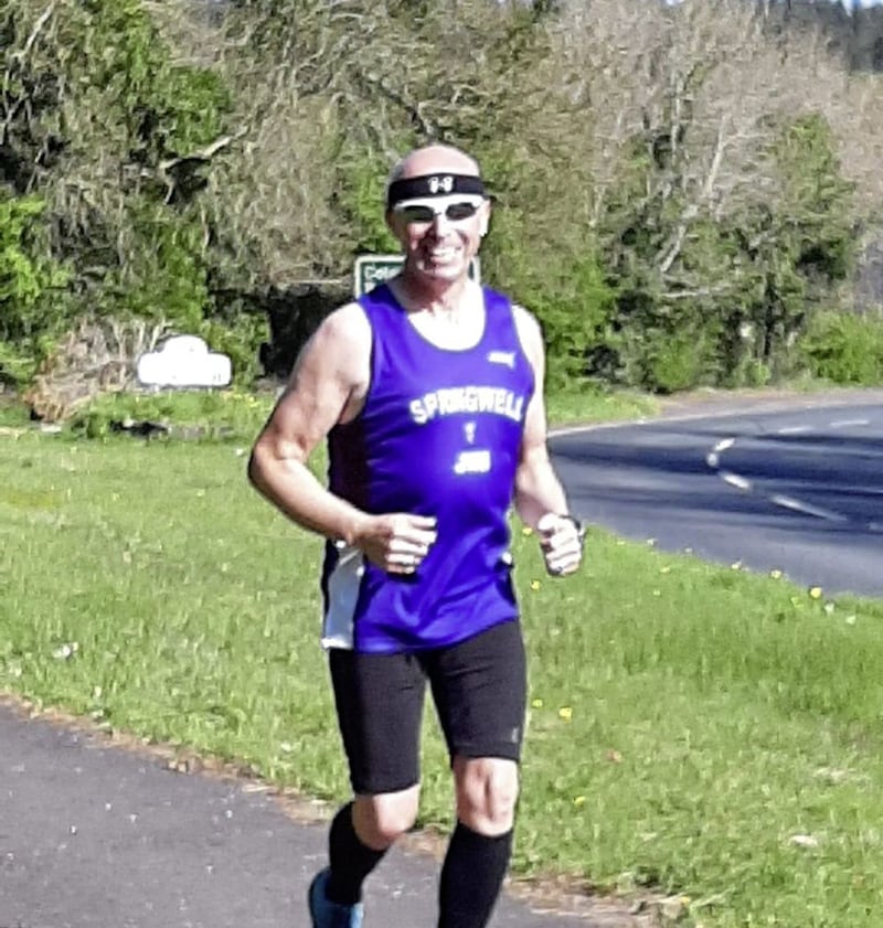 Garvagh runner, Jim Bradley ran the marathon distance around the roads of south Derry on Sunday morning to coincide with the postponed Belfast city marathon