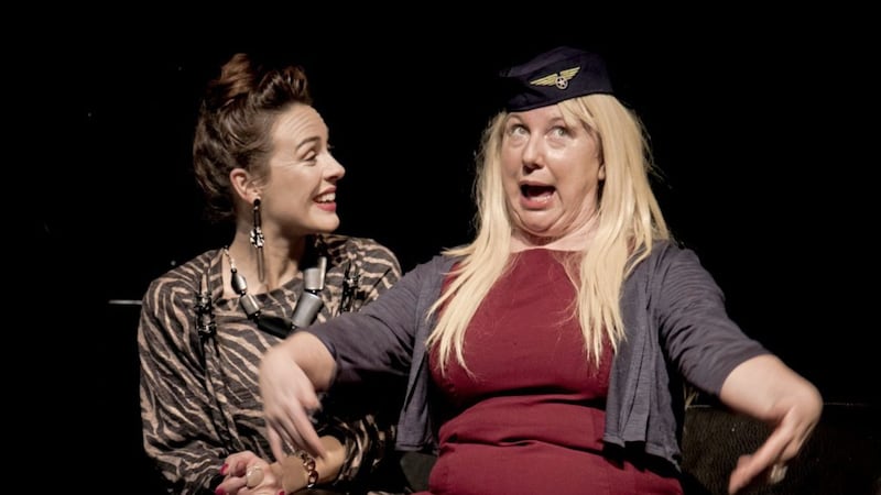Roisin Gallagher as Olive with client Chelsea Marie (Christina Nelson) 