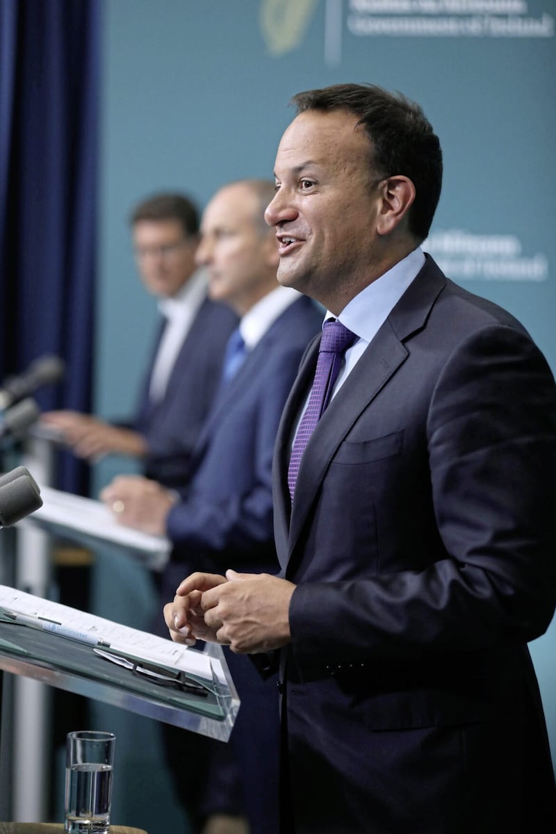 Fine Gael under Leo Varadkar has slipped into the gap Micheál Martin has left and resurrected the party’s full title, Fine Gael, the United Ireland party
