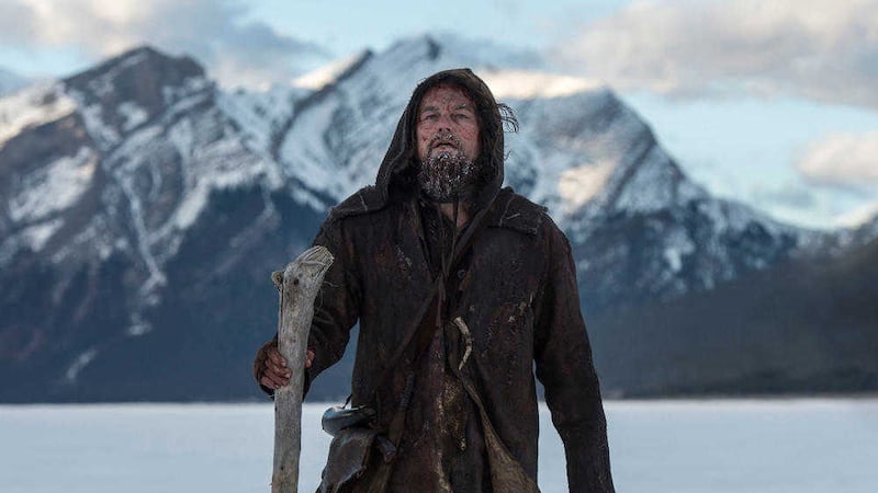 Leonardo DiCaprio as Hugh Glass in The Revenant 