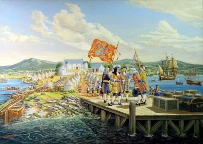 It is claimed bonfires were lit to welcome the landing of King William of Orange at Carrickfergus in Co Antrim in 1690