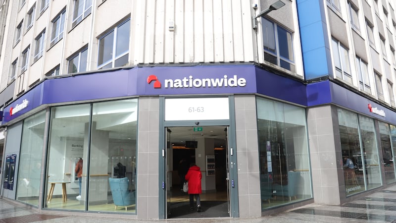 Nationwide bank in Belfast City Centre.
PICTURE COLM LENAGHAN