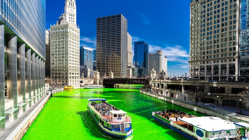 CHICAGO GOES GREEN: The world turns green for St Patrick but will there ever come a time when we dress up for Maelmhaedhoc Ó Morgair, Blathmac, Mo Chóe of Nendrum or Sillán moccu Mind?  