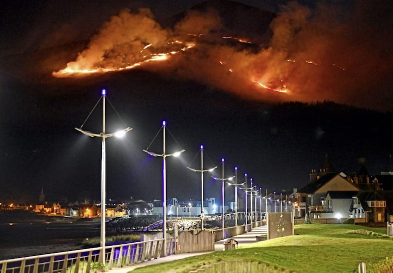 Ecological disaster has unfolded in the Mourne Mountains this year following wildfires, including devastating blazes in April. Picture by Alan Lewis/PhotopressBelfast.co.uk 