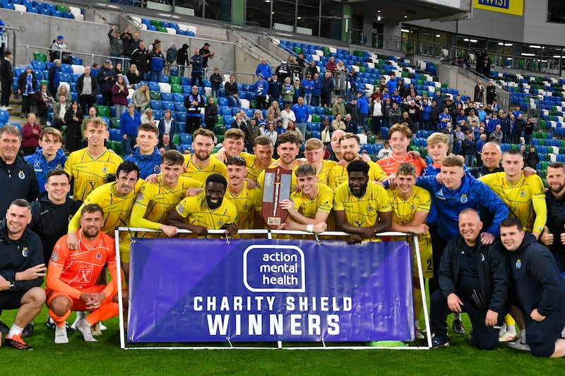 Dungannon Swifts oust Linfield in Charity Shield after penalty shoot-out