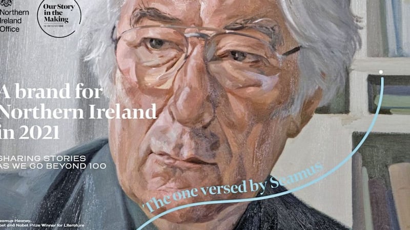 The image used for the &quot;Our Story in the Making: NI Beyond 100&quot; comes from Seamus Heaney Centre at Queen&#39;s University Belfast, which holds the rights to the portrait. 