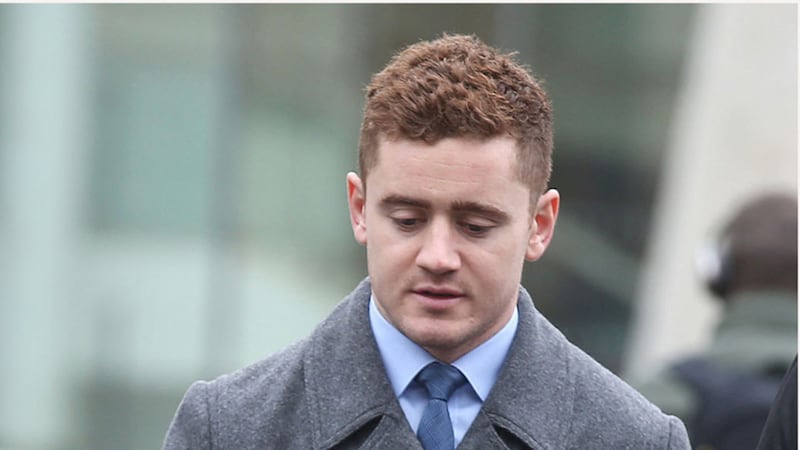 &nbsp;Paddy Jackson arriving at court this morning. Picture by Hugh Russell