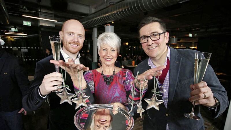 BBC&#39;s Barra Best, UTV&#39;s Pamela Ballantine and Institute of Hospitality chairman Michael Cafolla unveil finalists in theInstitute of Hospitality Awards 