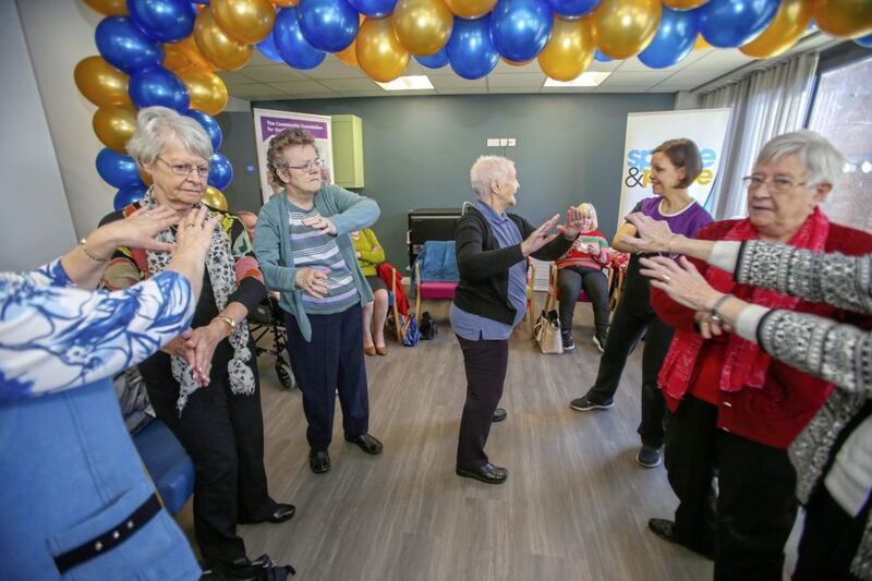 The project, which was delivered by Springfield Charitable Association (SCA), includes a 'Youth Club for Older People' as well as access to advice services and support for people living with dementia. Picture by Mal McCann.
