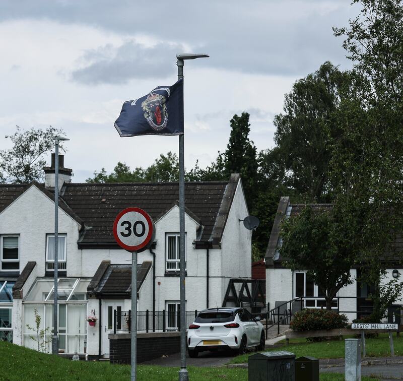 UDA flag in south Belfast