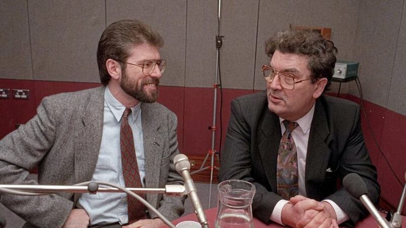 Controversial talks were taking place between SDLP leader John Hume and Sinn F&eacute;in president Gerry Adams in the late 1980s and early 1990s