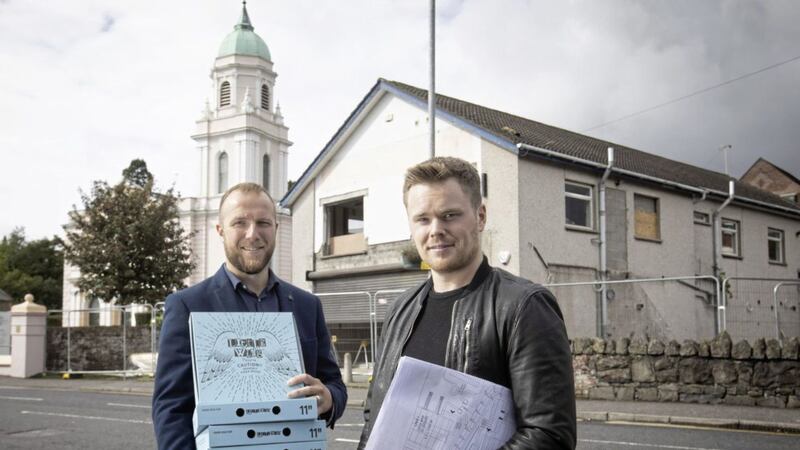 Little Wing&#39;s Jamie Mendez (operations manager) and Luke Wolsey (managing director) announce an investment of &pound;450,000 in a new restaurant in Whiteabbey 