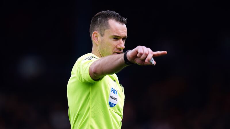Referee Jarred Gillett wears a camera for the match at Selhurst Park .