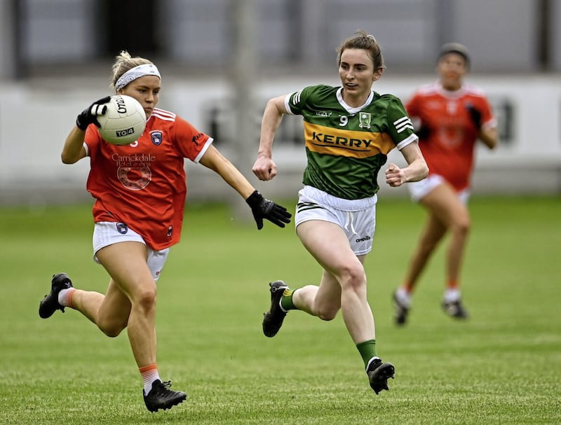 Lauren McConville scored one of Armagh's three goals in the win over Westmeath which sealed their spot in the Division Two final