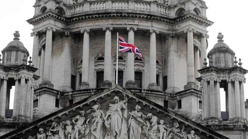 The Union flag at Belfast City Hall in 2013 