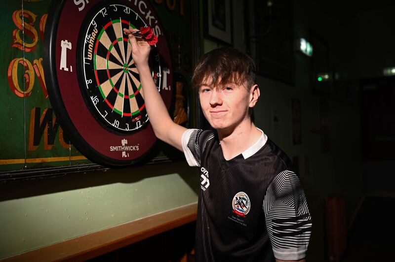 Eoin Rooney has had a rapid rise in the world of darts, and is looking forward to competing at the PDC Development Tour next month. Picture by Brendan Monaghan