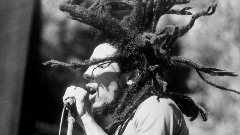 Bob Marley on stage (PA)