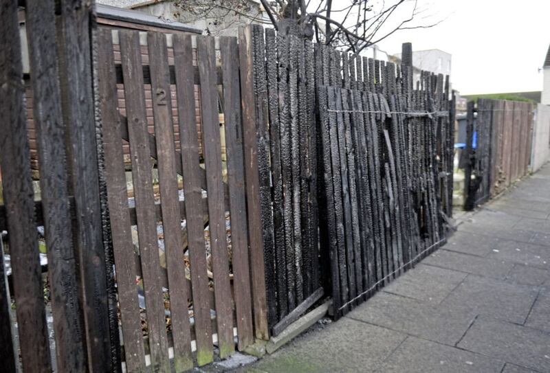 Alan Lewis- PhotopressBelfast.co.uk      18-11-2016.Police in Antrim are appealing for information following an overnight arson attack on three cars in Aghaboy Gardens that spread to adjoining properties in which young families were living.   Extensove damage was caused in the incident as police investigate a motive and appeal for witnesses.. 