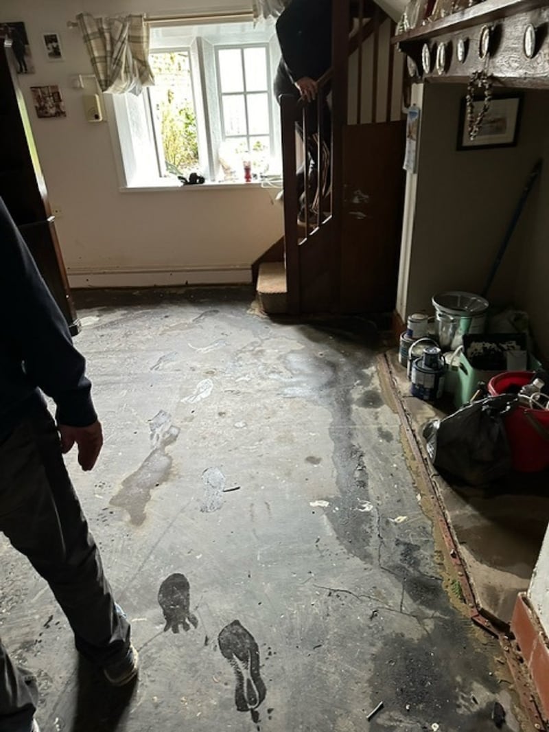 Members of a town in Derbyshire have rallied around a group of elderly residents whose homes were severely damaged by recent floods.