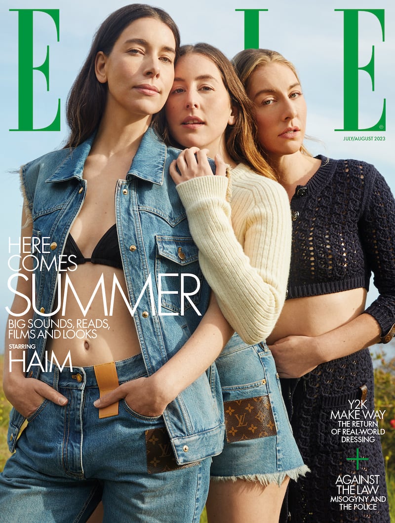 THE HAIM BAND SISTERS STAR ON THE COVER OF ELLE UK’S JULY/AUGUST ISSUE 