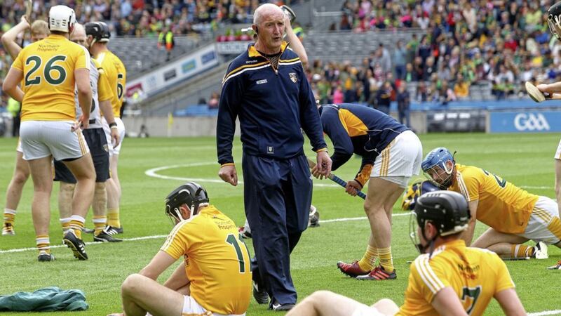 Dominic McKinley was in charge of Antrim in 1997 for their Ulster hurling final with Down 