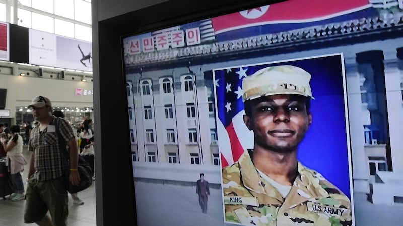 American soldier Travis King has been expelled by North Korea (Ahn Young-joon/AP)