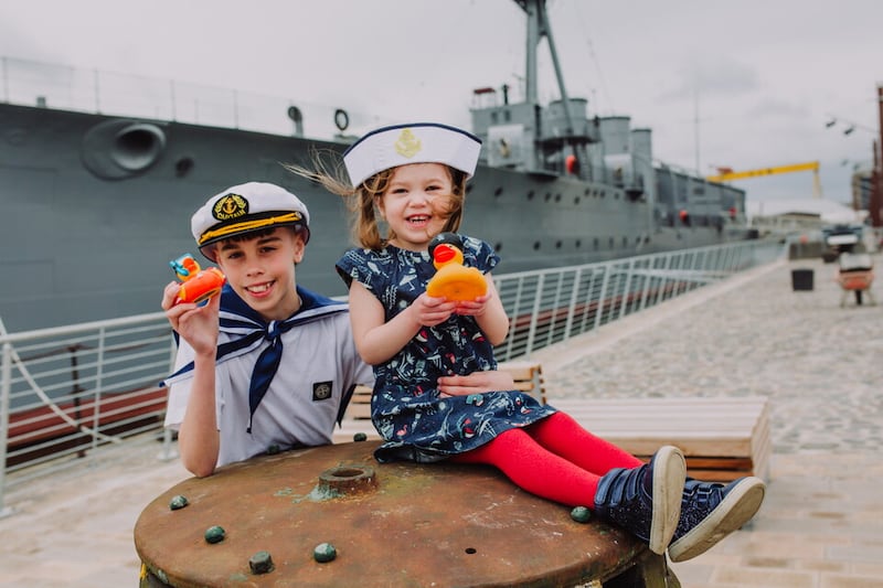 HMS Caroline in Belfast's Titanic Quarter offers plenty of hands-on interactive experiences for all the family