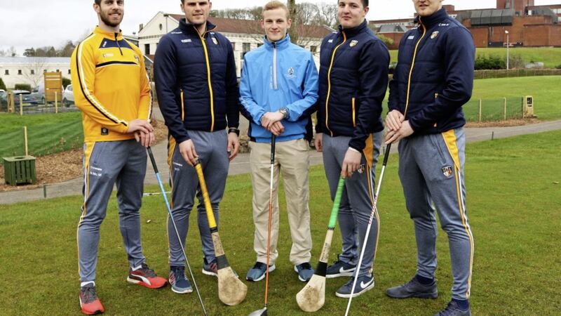 Neil McManus, Conor McKinley and the Antrim senior hurling team will be trading their hurls for golf clubs on Friday, April 7 when they take part in the Antrim Senior Hurling Golf Classic at Galgorm Castle Golf Club. The cost will be &pound;160 per four-ball which includes a round of golf, many great prizes and a meal at the fantastic Eagle Bar and Grill. Antrim&rsquo;s senior hurlers would love to have you on board as a sponsor for the day 