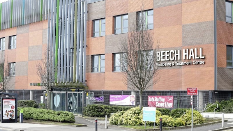 Beech Hall Health and Wellbeing Centre in Andersonstown was redesignated as the main Covid-19 assessment centre for Belfast at the beginning of the pandemic. Picture Mal McCann 