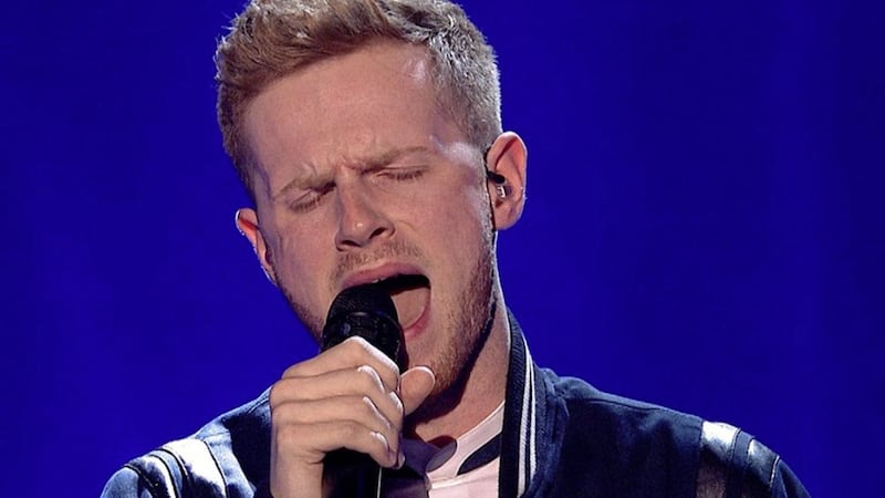 Mark McMullan performed She Used To Be Mine from the musical Waitress. Picture from Britain&#39;s Got Talent 