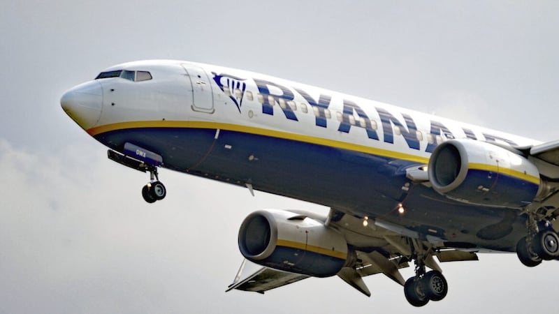 Ryanair has revealed it swung to an annual profit of &euro;1.43 billion (&pound;1.24 billion) after a bounce back in travel demand and higher air fares 