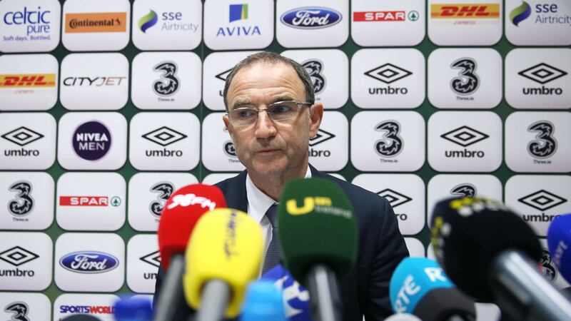 Republic of Ireland manager Martin O'Neill during the squad announcement at the National Sports Campus in Abbotstown on Friday<br />Picture by PA