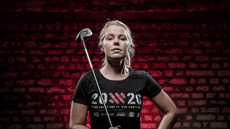 Stephanie Meadow at the launch of 20x20, the campaign to create a measurable cultural shift in our perception of women&rsquo;s sport so that it will be seen as something strong, valuable, and worth celebrating. INPHO/Morgan Treacy 