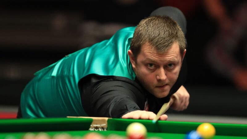 Mark Allen during his match against Marco Fu during day five of the Dafabet Masters at Alexandra Palace, London&nbsp;