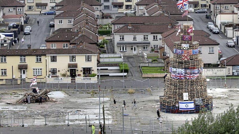 The annual Bogside August 15 bonfire was cancelled over anti-social behaviour. Picture by Margaret McLaughlin