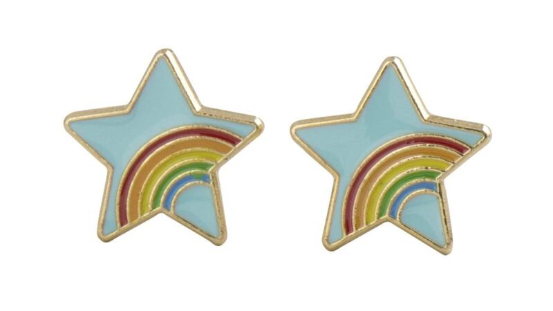 Acorn and Will Rainbow Star Earrings, &pound;9.95, available from Arlette Gold 