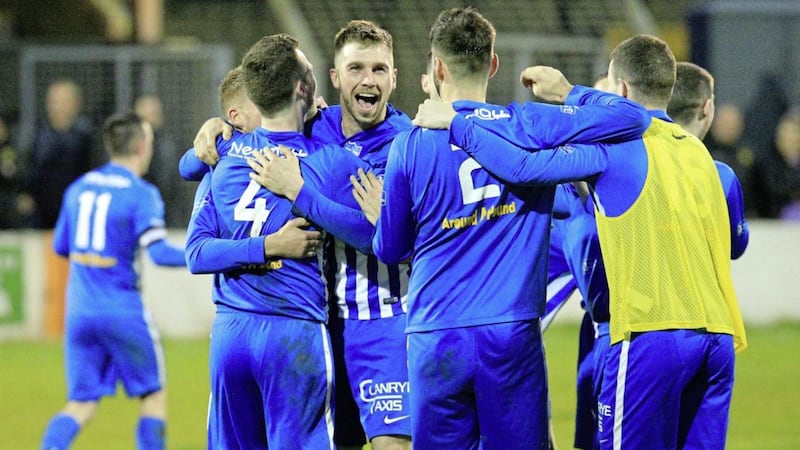Newry City will be hoping for home advantage tonight at the Showgrounds. Picture by Pacemaker Press. 