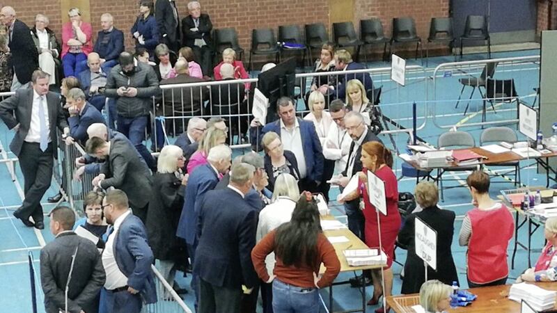 Discarded votes being hotly contested at the Mid and East Antrim count in Ballymena 
