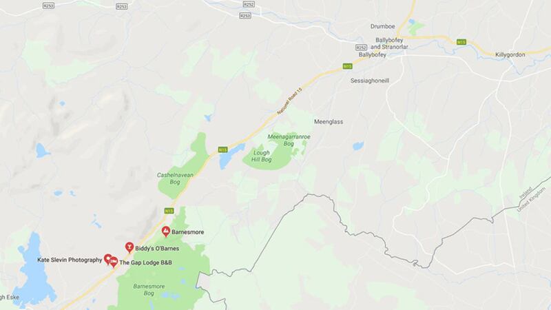 The collision happened north of Barnesmore Gap on the N15 in Co Donegal