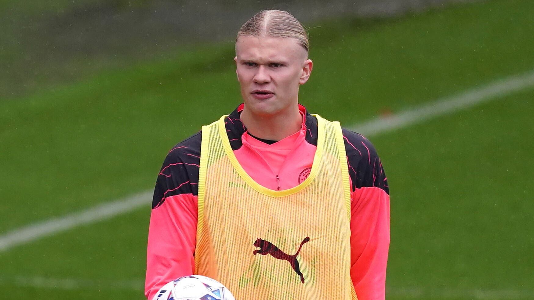Erling Haaland has trained ahead of Manchester City’s clash with Young Boys (Martin Rickett/PA)