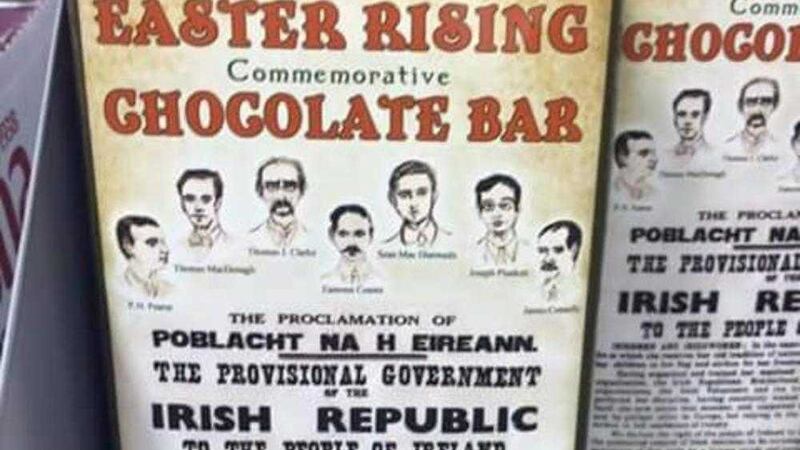 A Dublin store has unveiled a chocolate bar commemorating the 1916 Easter Rising 