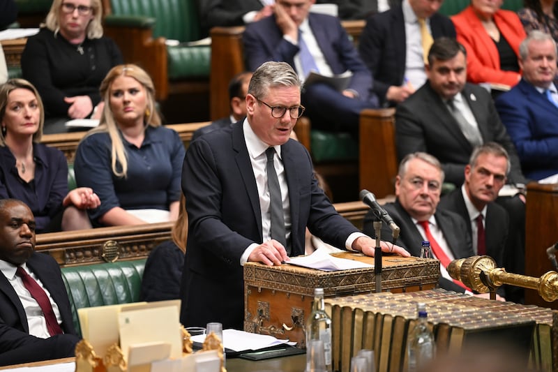 Labour Party leader Sir Keir Starmer responding to a statement given to MPs by Prime Minister Rishi Sunak in the House of Commons (UK Parliament/Jessica Taylor)