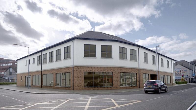 The 16,558 sq ft mixed-use scheme at 30 Monaghan Street in Newry, which is currently under construction and ready for occupation in 2018 