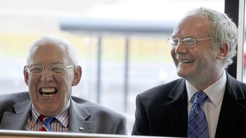 Reconciliation: Ian Paisley and Martin McGuinness managed to share power together