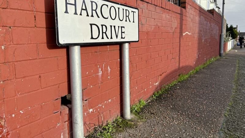 Harcourt Drive in north Belfast where the man was stabbed last month. Picture by Mal McCann 