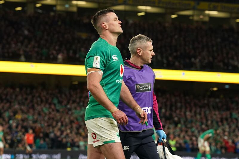 Johnny Sexton has not played since Ireland clinched the Guinness Six Nations Grand Slam against England in March